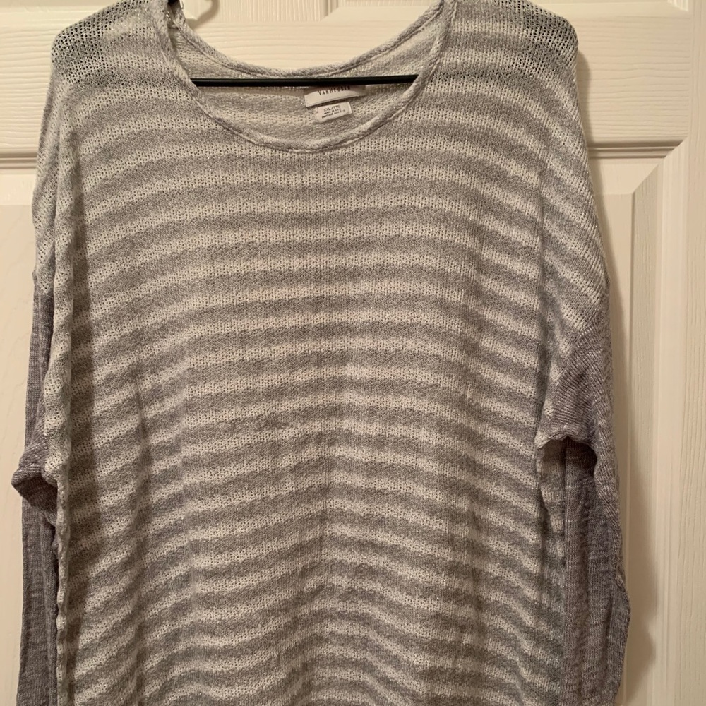 Van Heusen gray striped sweater